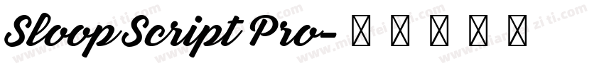 Sloop Script Pro字体转换